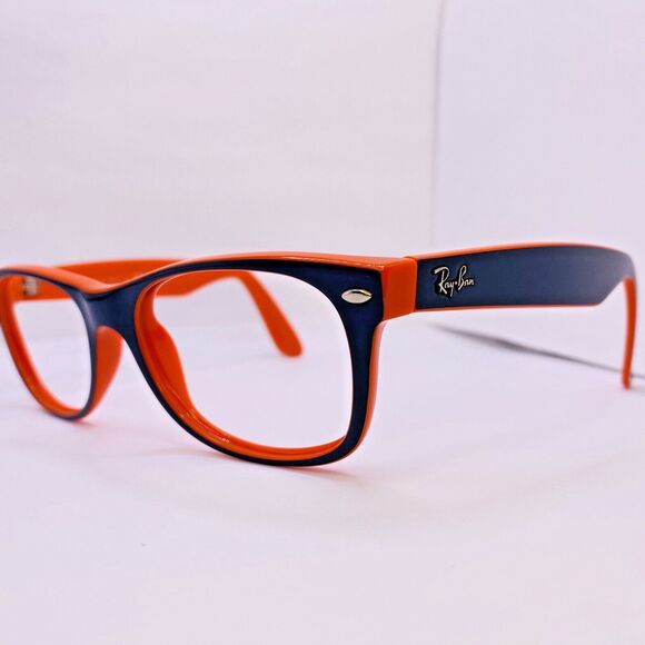 Ray-Ban Authentic Eyeglasses RB 2132 789/3F 52 [] 18 MM New Wayfarer Orange Blue - Picture 1 of 9